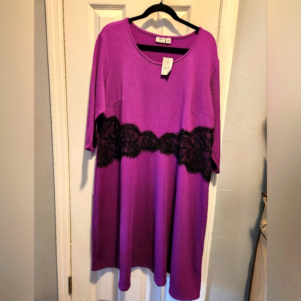 NWT Ashley Stewart long sleeve dress